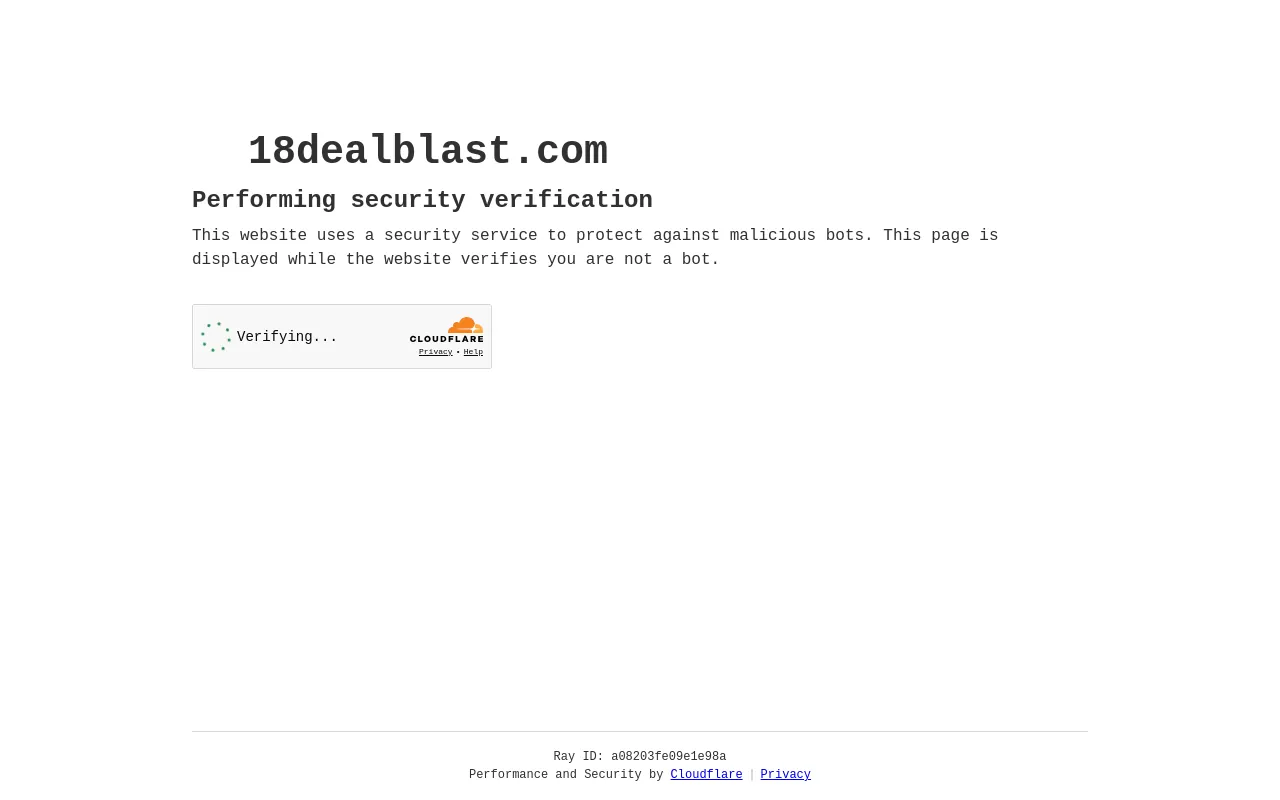 Screenshot of 18dealblast.com