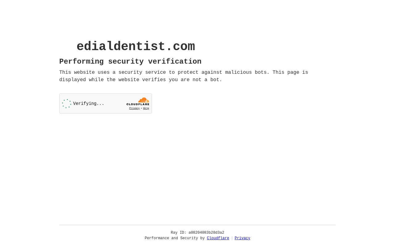 Screenshot of edialdentist.com