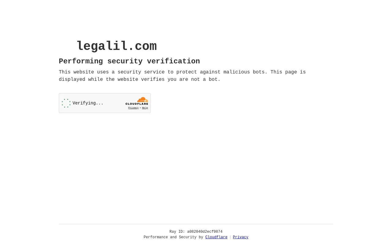 Screenshot of legalil.com